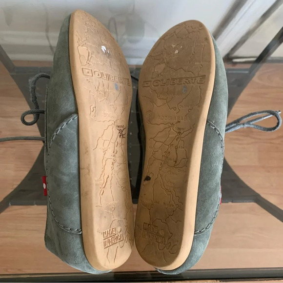 Oliberte Minsha Olive Green Nubuck Leather Oxford Lace up Loafers Size 36 - Picture 13 of 13